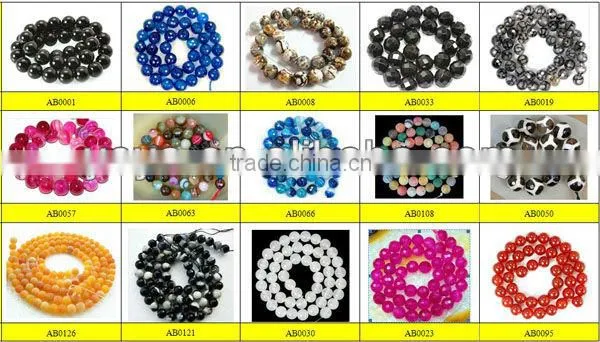 AB0347 Multicolor striped agate beads,semi precious beads