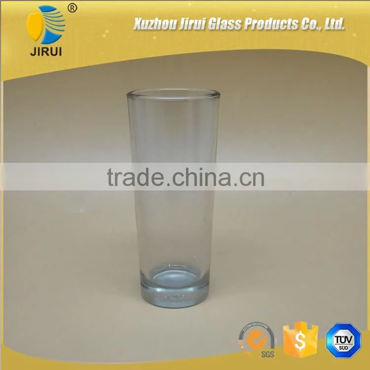 clear round 140ml glass cup