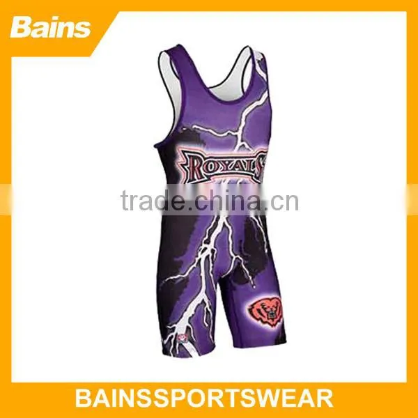 pink wrestling singlet&infant wrestling singlet