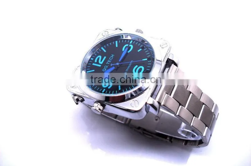 OEM factory fashionable waterproof 100% 32gb hidden watch camera, sport mini DV, security watch webcam wit hIR night vision