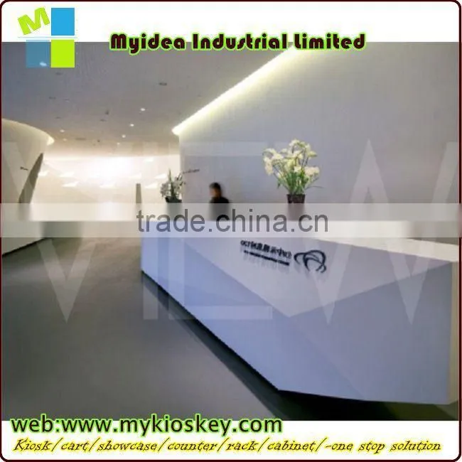 2015 Fantastic Design High Gloss Blue Cambered Surface Bar Counter bar counter plastic