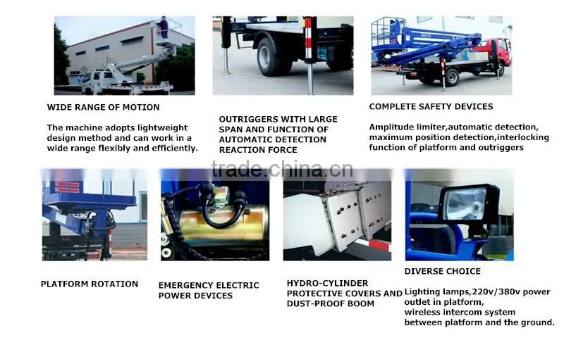 New product truck-mounted 14m articulated boom lift