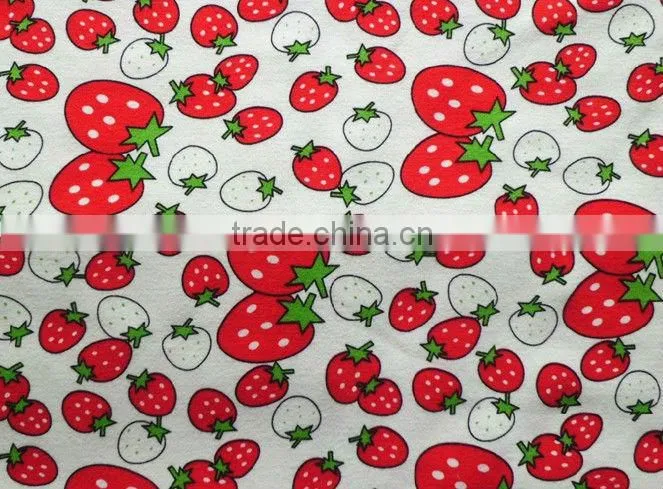 40s Cotton spandex printed warm keeper fabric