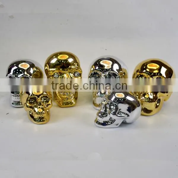New design Ceramic skull shape piggy bank