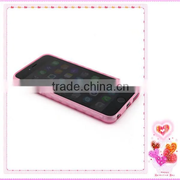 Fashionable and light case for iPhone 6 Plus ,soft clean tpu case for iphone 6 plus