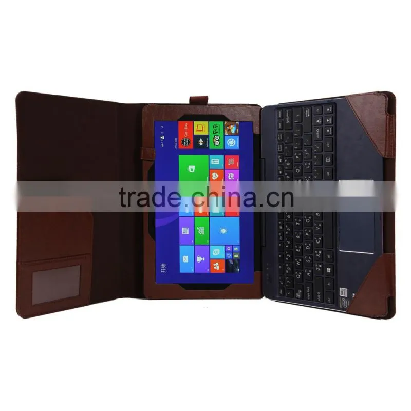 for Asus Transformer Book T100 Chi PU leather keyboard Case, folio case cover for Asus T100 Chi