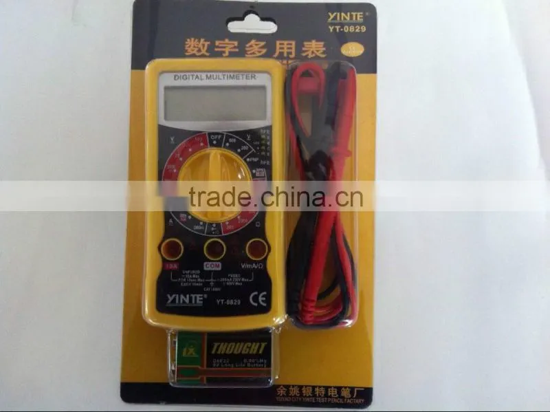 China original manufactuer Lifetime warranty New ABS handled multifunction LCD digital multimeter with CE approved