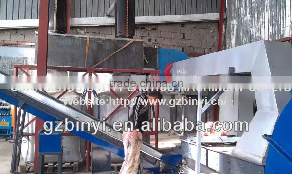 Liquid battery scrap recycling system, lead-acid car battery recycling line
