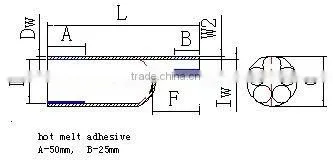 Low voltage2cores cable breakout sleeves