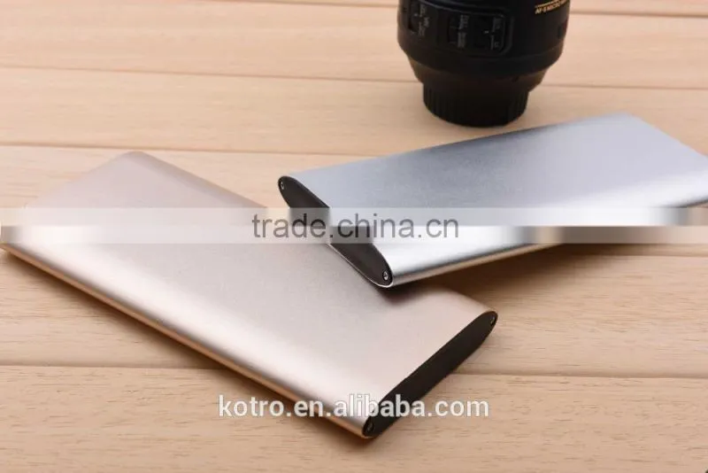 The Newest Portable Aluminium Shell 6000 mah Mobile Quick Charging QC2.0 Power Bank