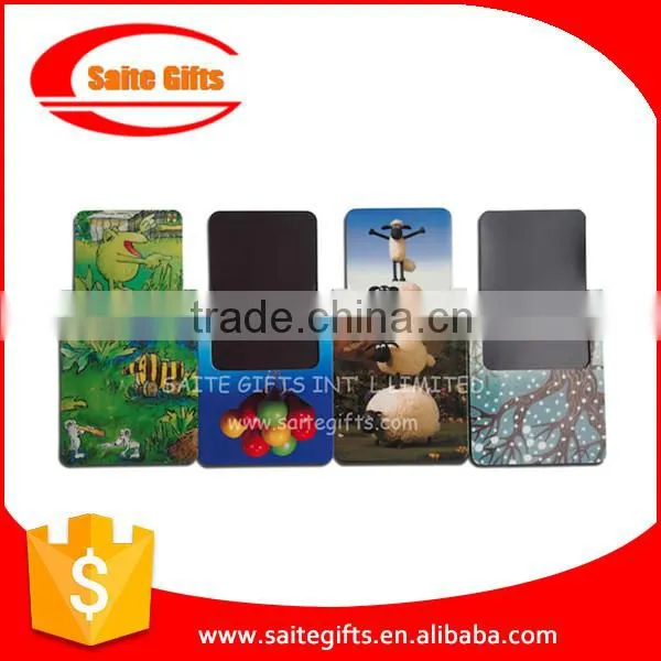 Paper bookmark with cartoon design