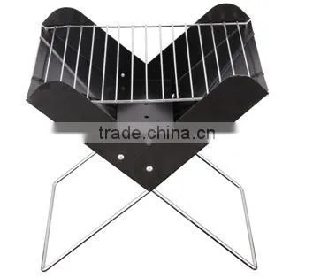 Outdoor portable charcoal foldable bbq grill
