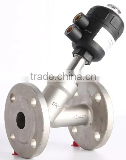 double two-way angle seat valves with flange