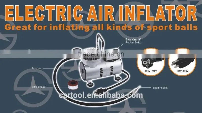 220v 110v 100psi Sport Ball balloon electric inflator