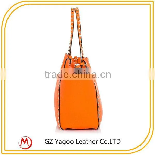 Cheap Guangzhou Lady Handbag Rivet Market Size Handbags