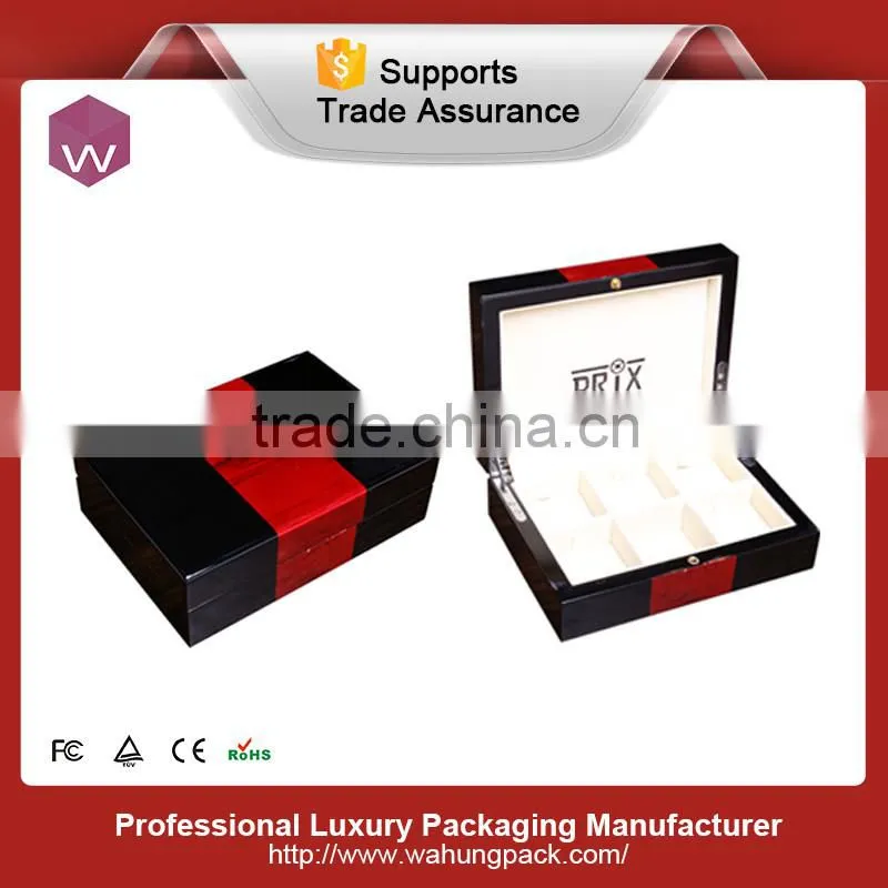 Wholesale luxury wooden cufflink gift box(WH-0303)