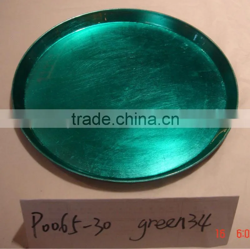 Round Plastic Plate with Foil Finish wholesale