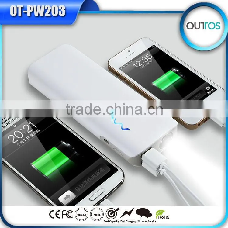 high capacity multifunction portable power bank for ip6 plus 11000mah
