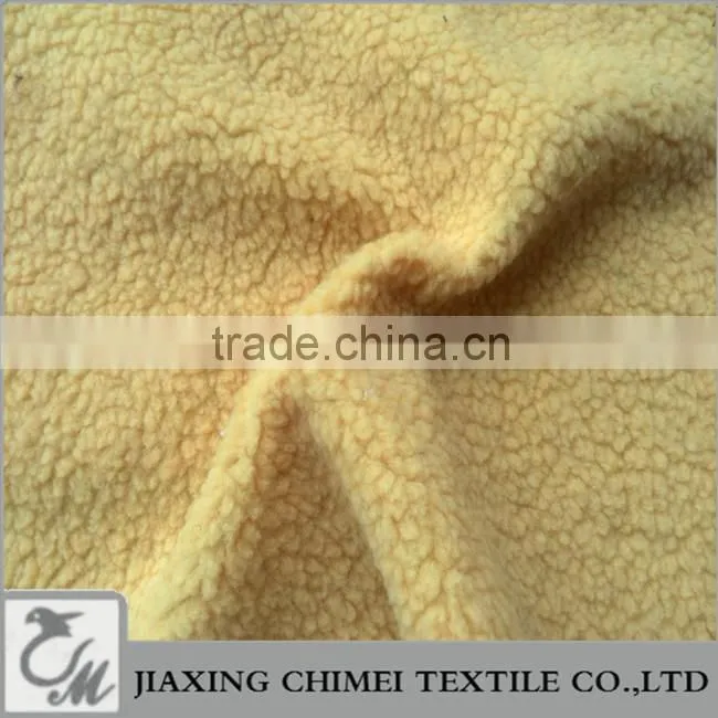 yellow berber Fleece sherpa faux fur sheep Astrakhan lamb fur