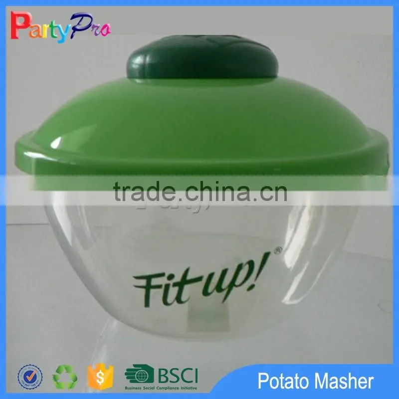 Hot sell BPA free top quality salad shaker food grade PP salad bowl