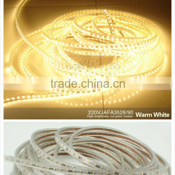 JAFA Upgrades 3528 90leds Per Meter LED Strips 220v