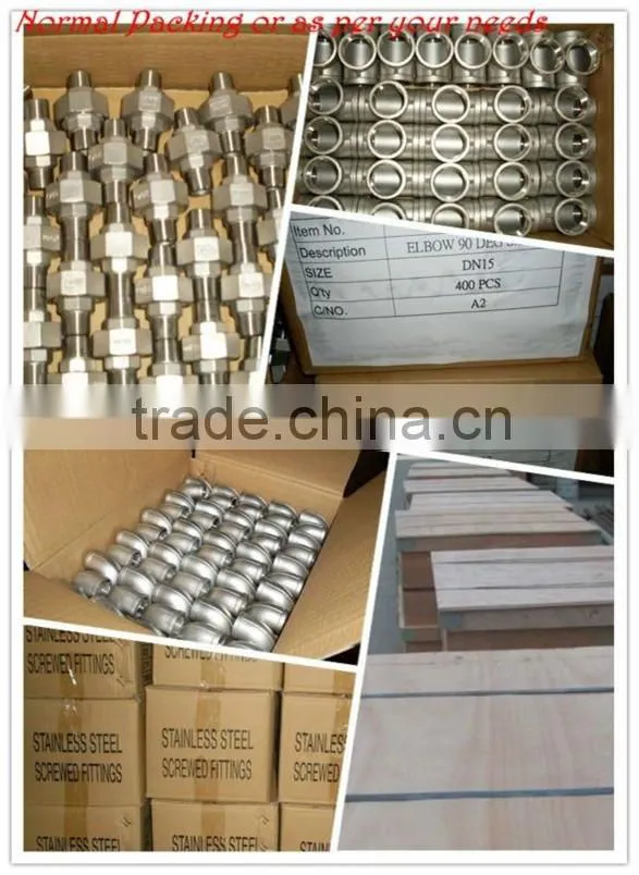 ss316 stainless steel threaded union fittings