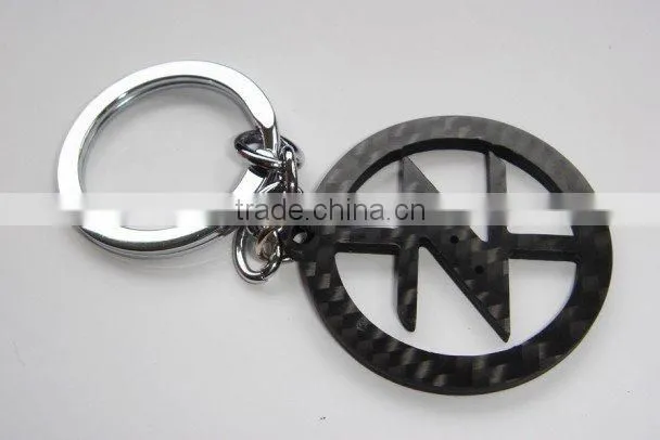 Grenade Shaped Carbon Fiber Keychain, Various shapes carbon fiber keychain