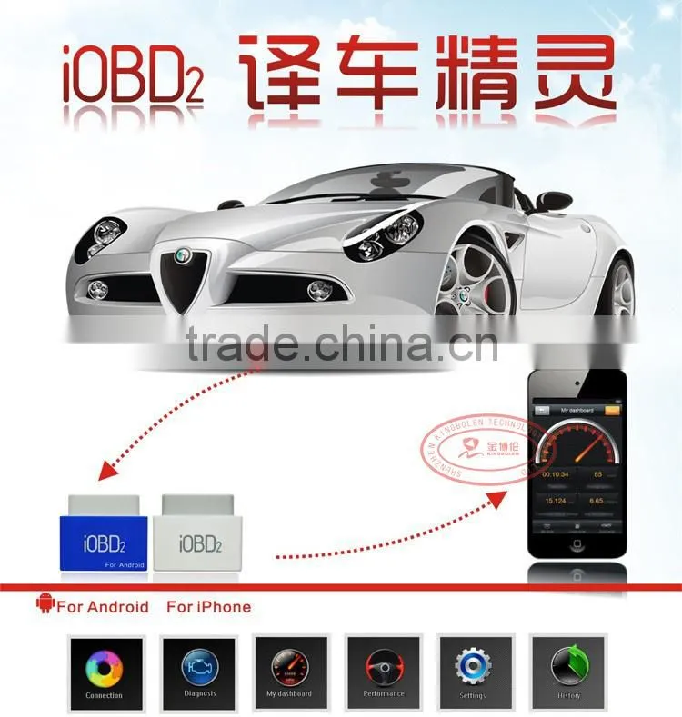 Update online Xtool iOBD2 OBDII Bluetooth EOBD Scanner Diagnostic Tool for Android/ios New Original