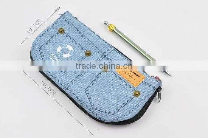 Jeans Pencil Case,Makeup Bag Pencil Case
