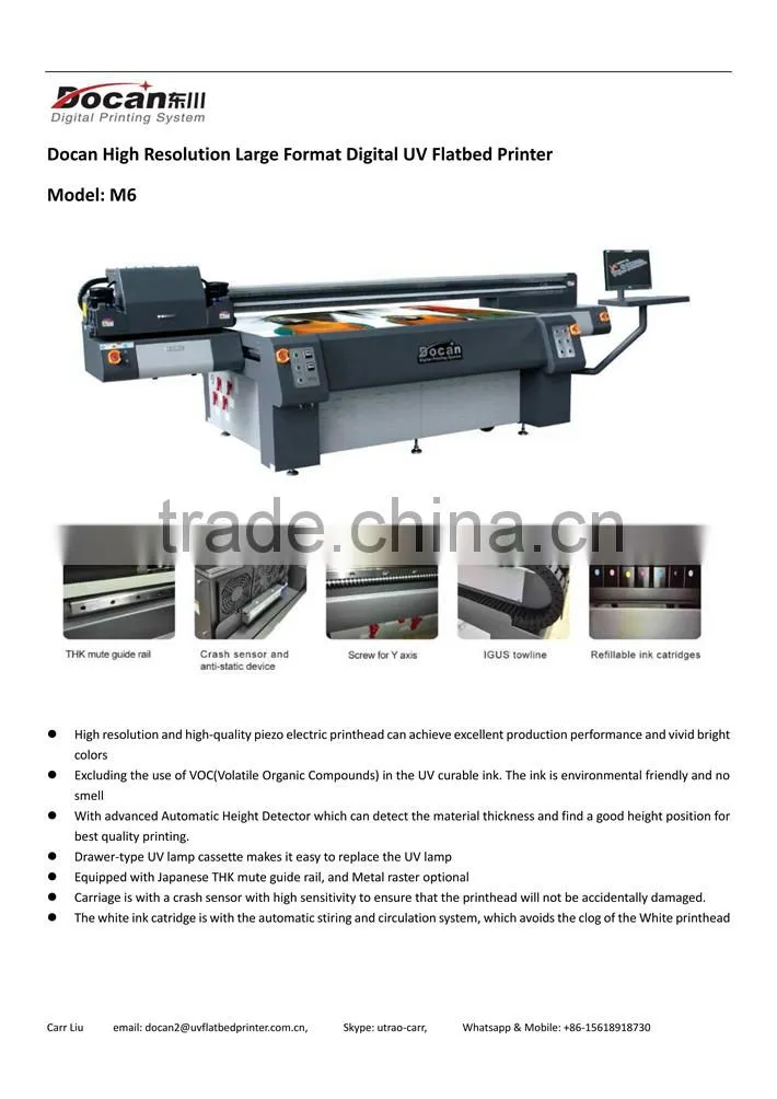 Large Format UV Flatbed Printer (2.5x1.22m)
