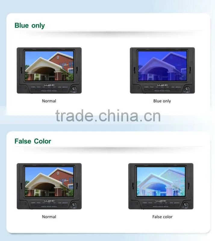 MustHD 5 inch lcd monitor with av input HDMI input Focus Assist Marker False Color