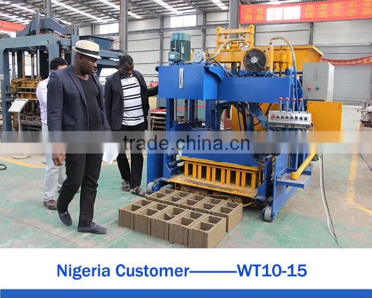 WANTE MACHINERY WT10-15 hollow brick road laying machine
