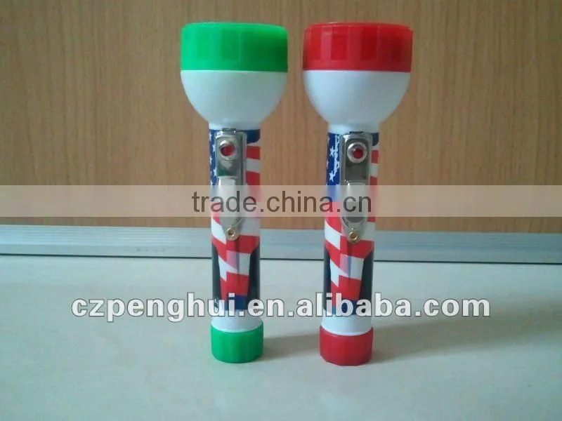 LED plastic mini torch with blister packaging