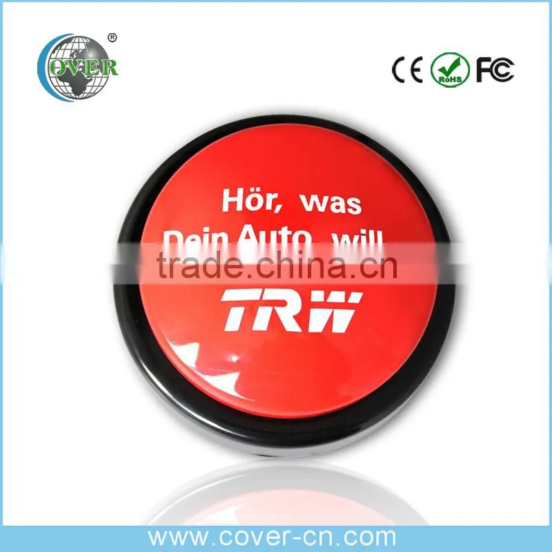 Factory Price Programmable Music Button custom Talking Easy Push Button For Gifts