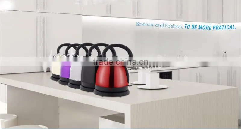 2016 best quality stainless steel electric cordless kettle