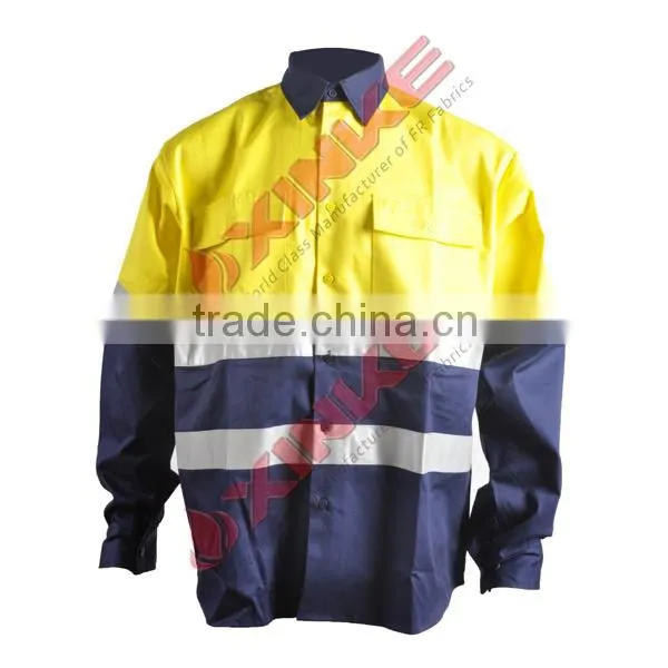 100% cotton Hi-vis safety shirt