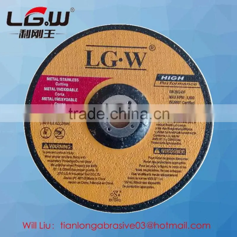 444 LG.W 180*6*22 DC grinding wheel for metal polishing
