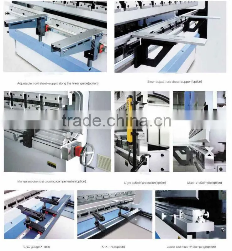sheet bending machine,hydraulic plate bending machine, hydraulic bender WC67K-125T3200 refrigerator equipment