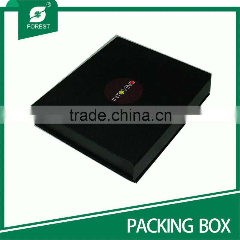 MEDIUM BLACK CARDBOARD HAIR EXTENSION PACKAGING BOX WITH CUSTOM LOGO