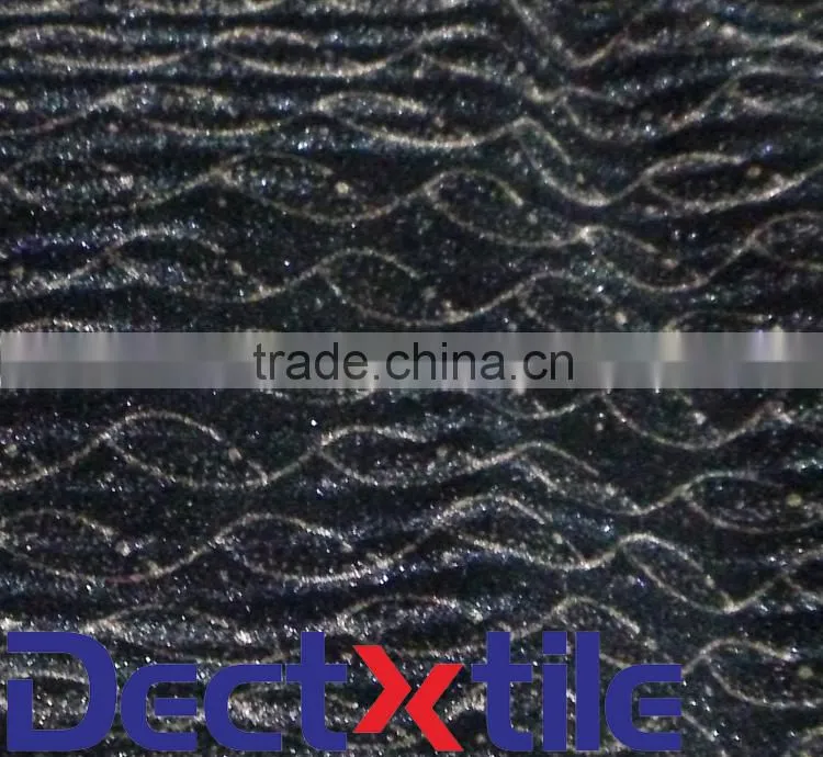 100%Polyester Spraying Decoration Flocking Knitted Fabric For Sofa Set Designs
