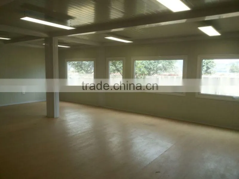 large glass window office