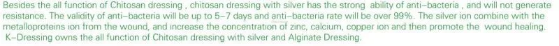 Disposable Medical Chitosan Wound Dressing with Silver