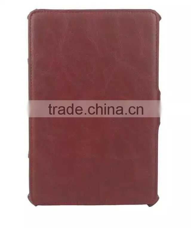 New product in China For Ipad mini4, folio design leather case with stand