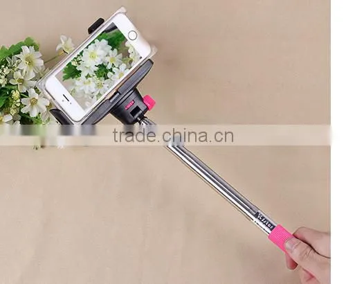 Cable take pole,selfie monopod,selfie stick for iPhone iPad smartphone,suport Android iOS system