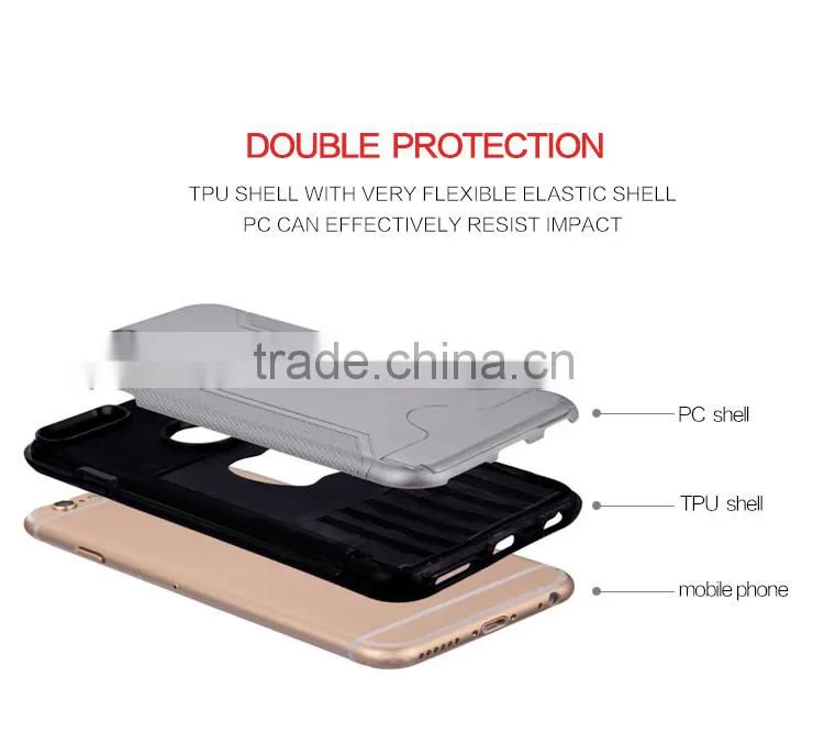 Shockproof Case With Stand Function Mobile Phone Shockproof Case For Iphone 6,Back Cover Case For Iphone 6 Plus