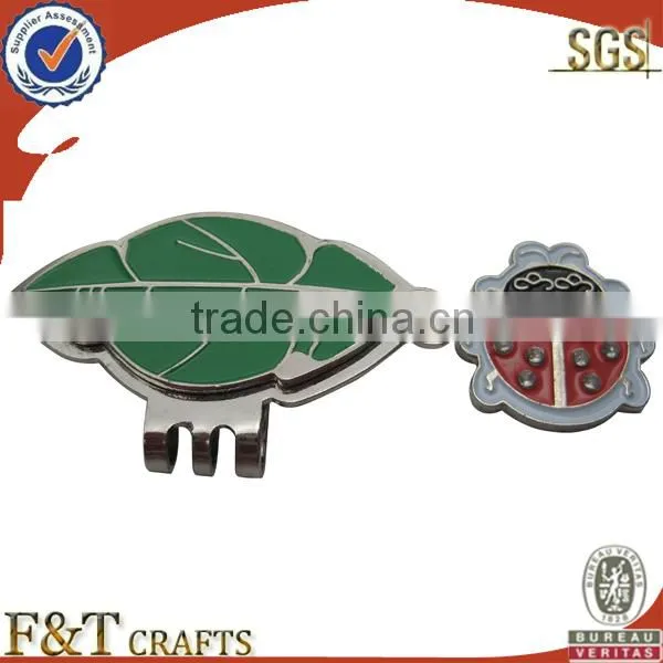 Zinc alloy palting nickle blank golf ball marker make in China