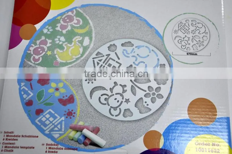 OUTDOOR SIDEWALK NEW MANDALAS CHALK STENCIL