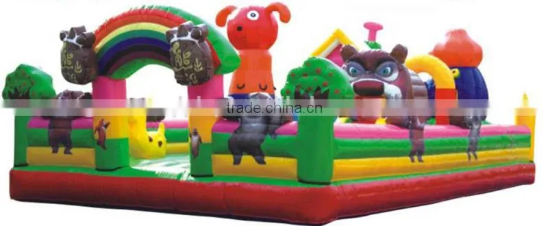 2016 Commercial kids inflatable trampoline Children Funny Park
