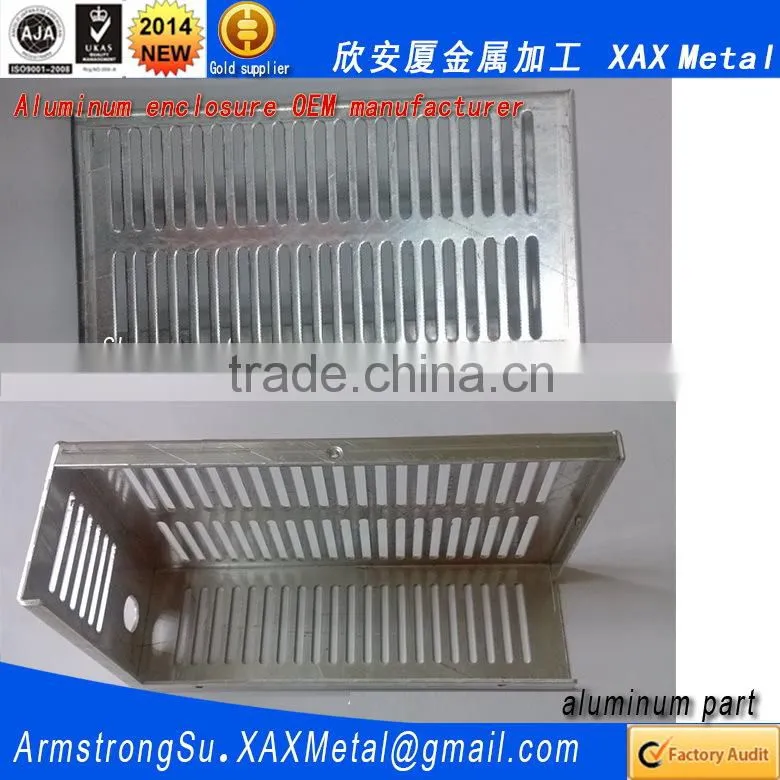 XAX27Alu OEM ODM customized laser cut bend weld plate aluminum network switch case