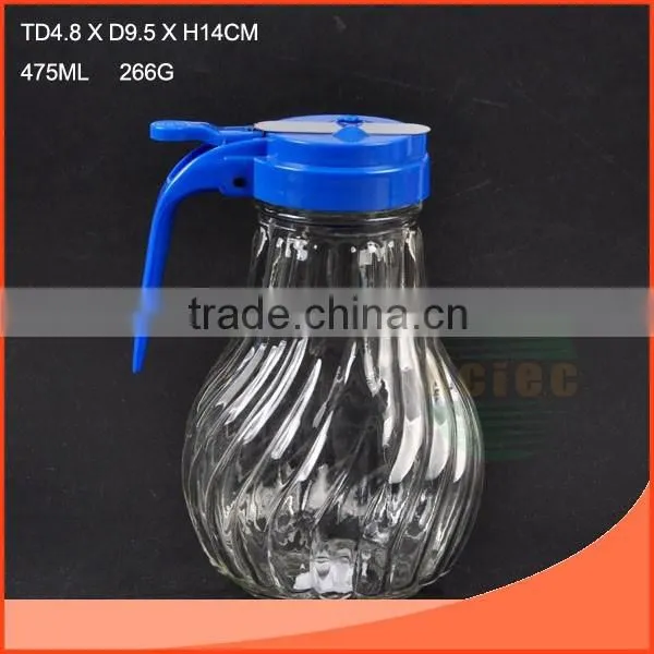 185ml glass jar with clip,silicone pad and lid